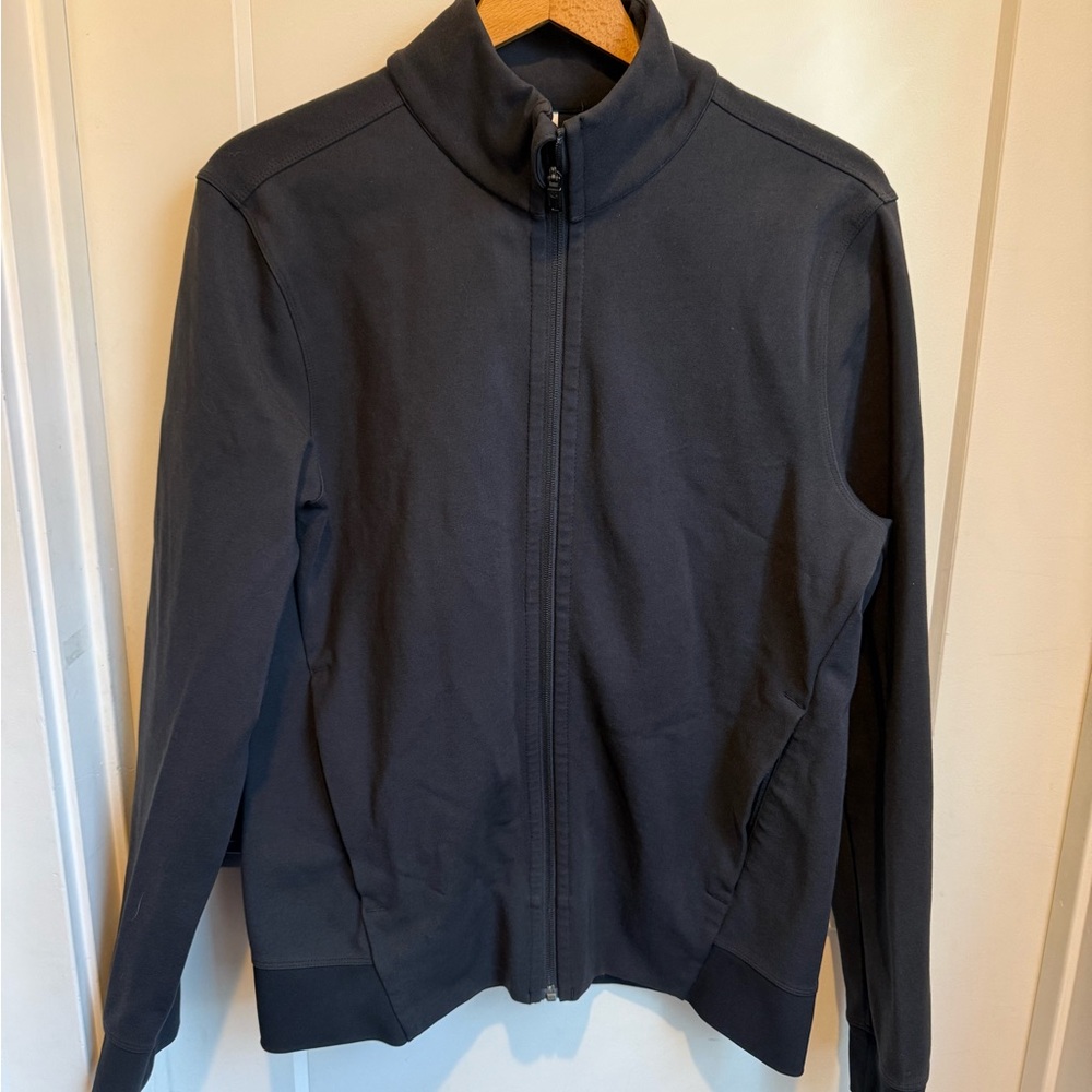 Lululemon Men Full Zip Jacket Athleisure Stretch Zip Pockets Black M